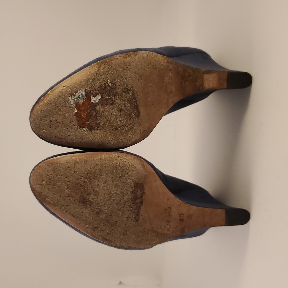 Coach Women's Blue Suede Pumps Size 8 1/2 Style Rileigh - Picture 10 of 11